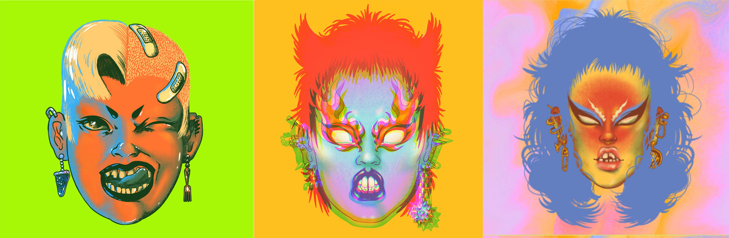 Tough Babe Holographic Sticker Gang