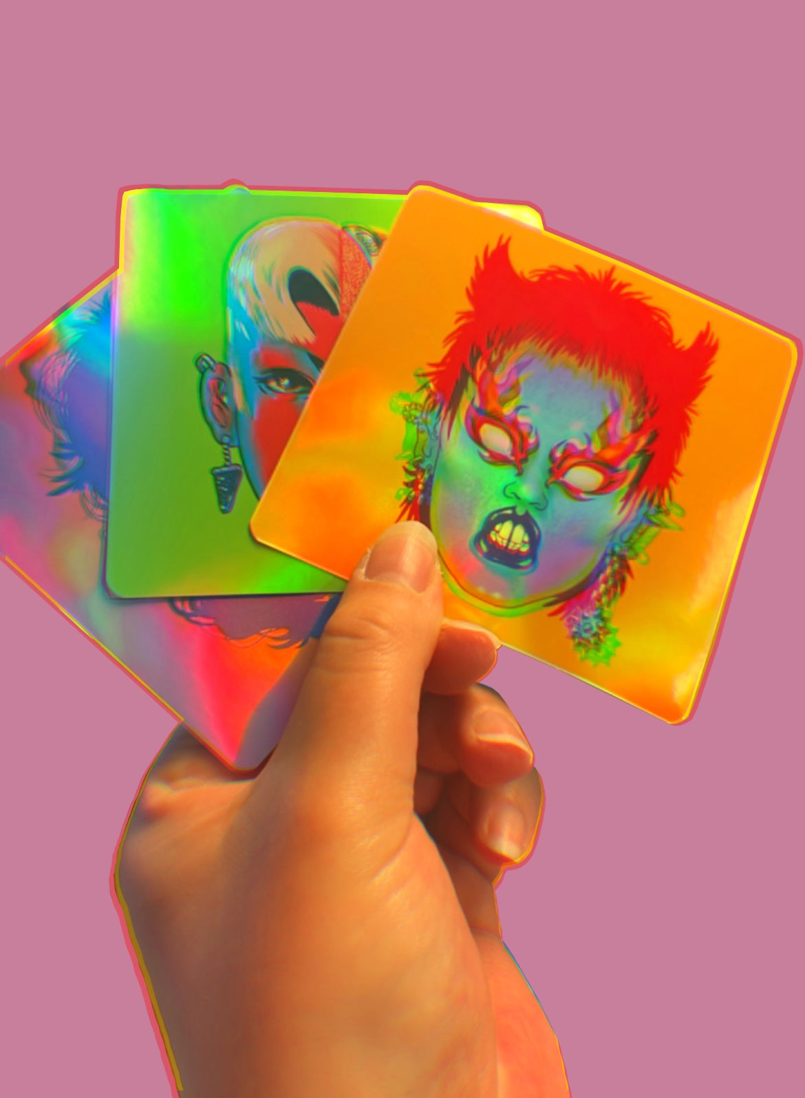 Tough Babe Holographic Sticker Gang