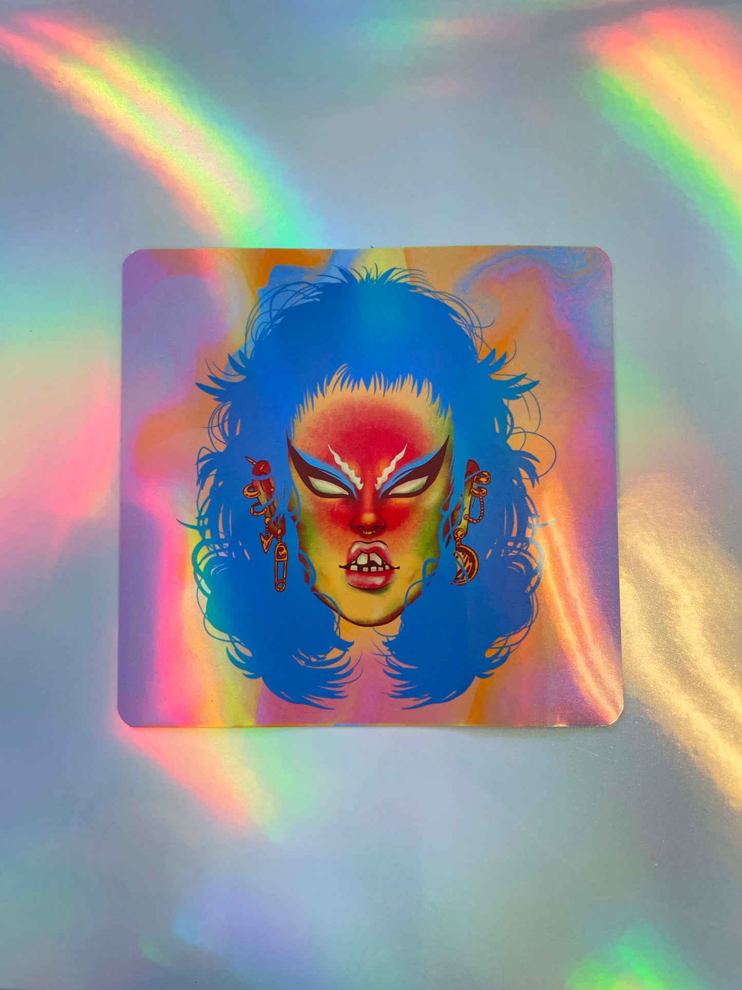 Tough Babe Holographic Sticker Gang