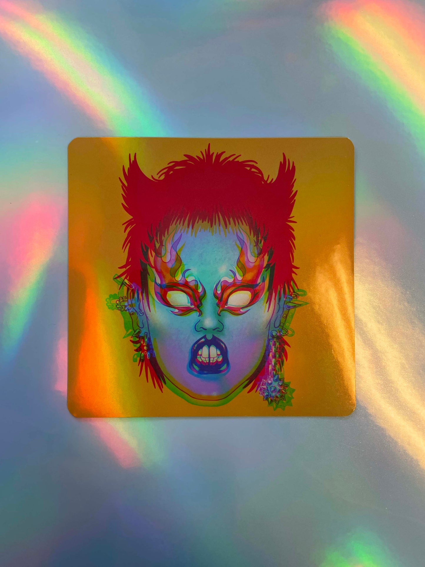 Tough Babe Holographic Sticker Gang