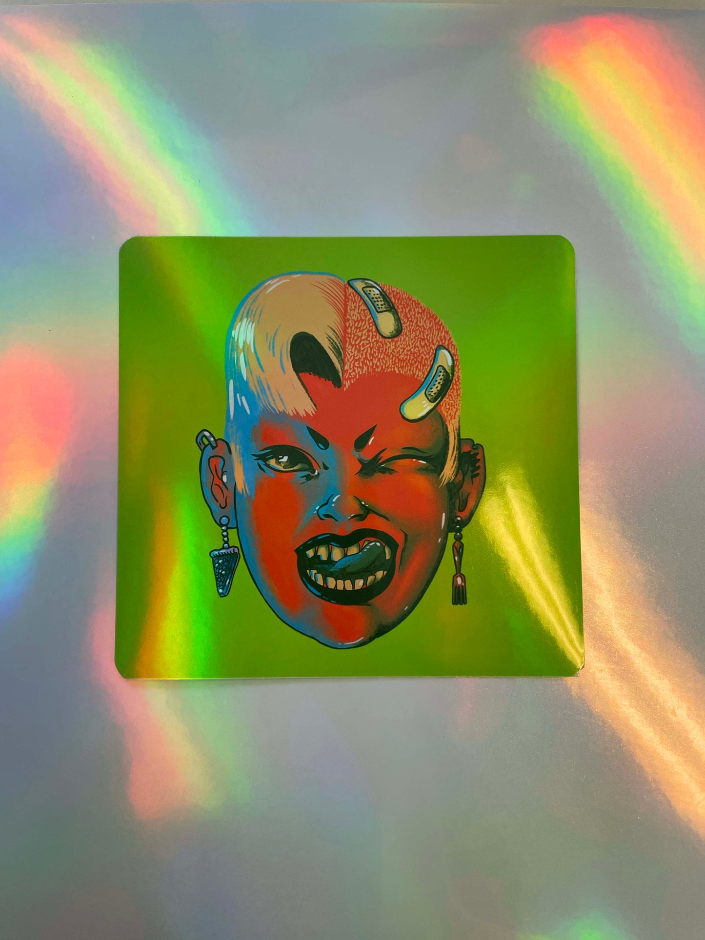 Tough Babe Holographic Sticker Gang