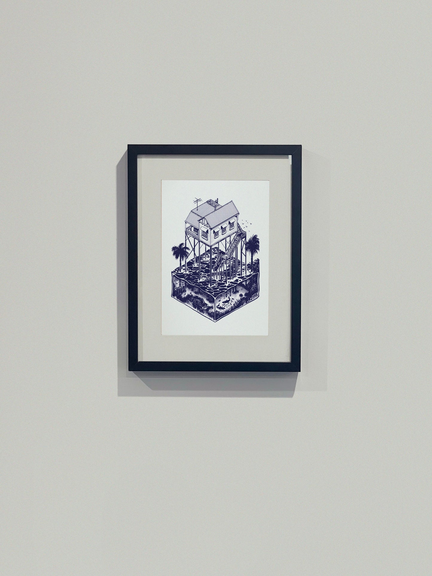 Restock!! Swamp City Art Print
