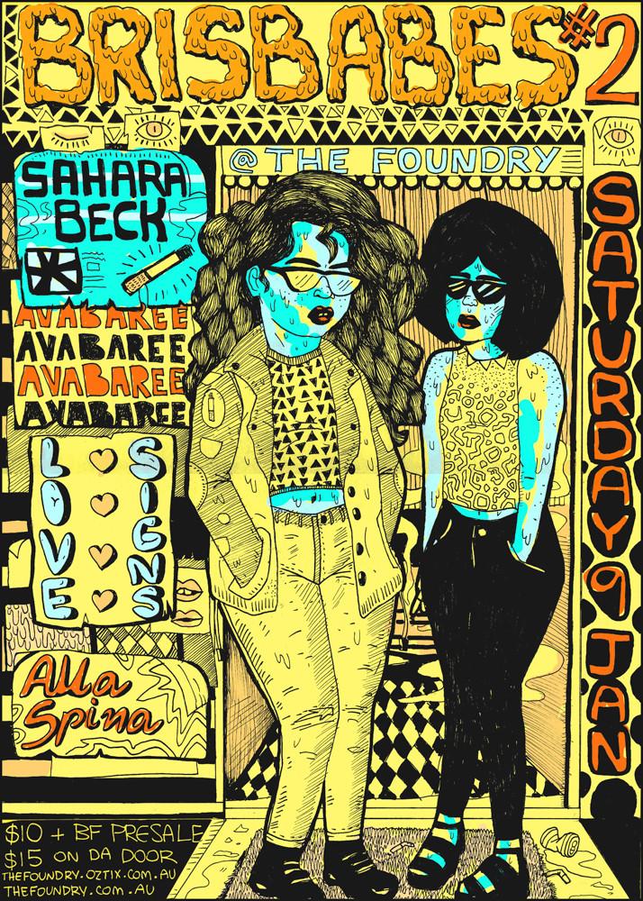 Brisbabes #2 Poster Design, 2015
