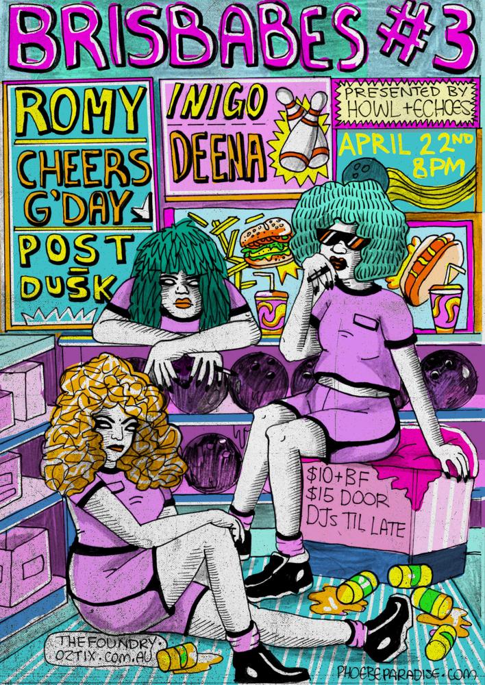 Brisbabes #3 Post Design, 2015
