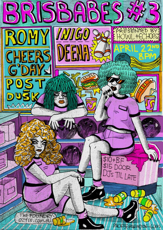 Brisbabes #3 Post Design, 2015