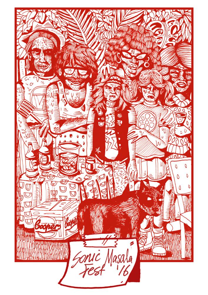 Sonic Masala Fest Poster, 2016