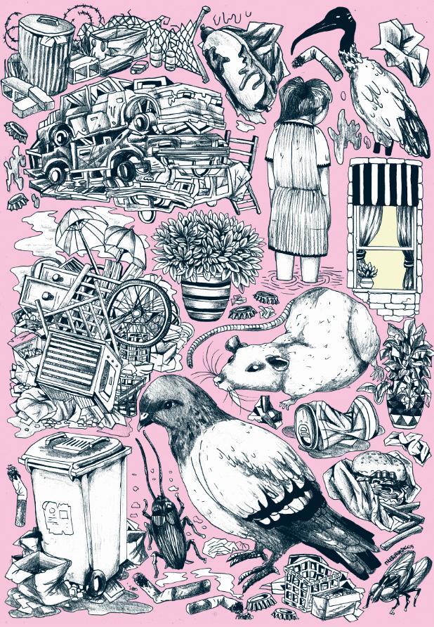 Trashworld Illustration, 2015
