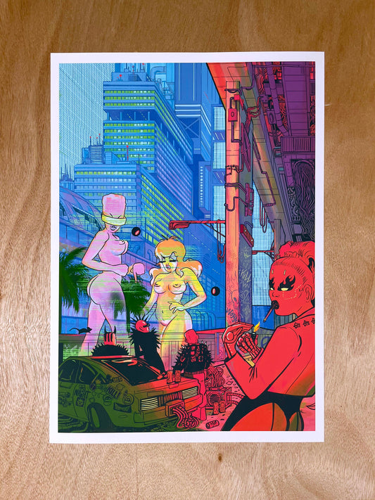 'Subtropical Cyberpunk' Fine Art Print