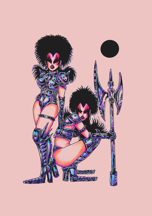 Chrome Witch Art Print