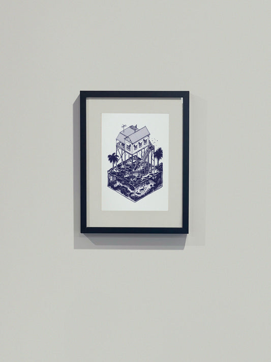 Restock!! Swamp City Art Print