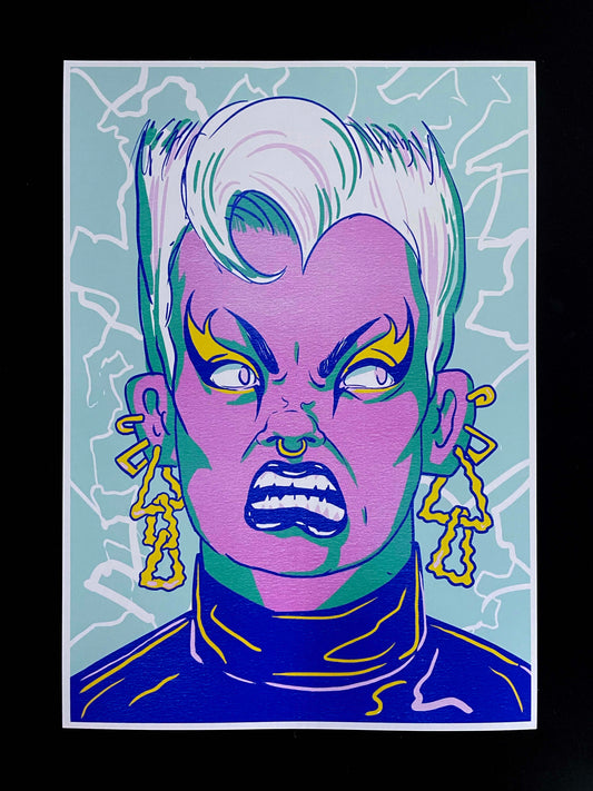 Rage Art Print